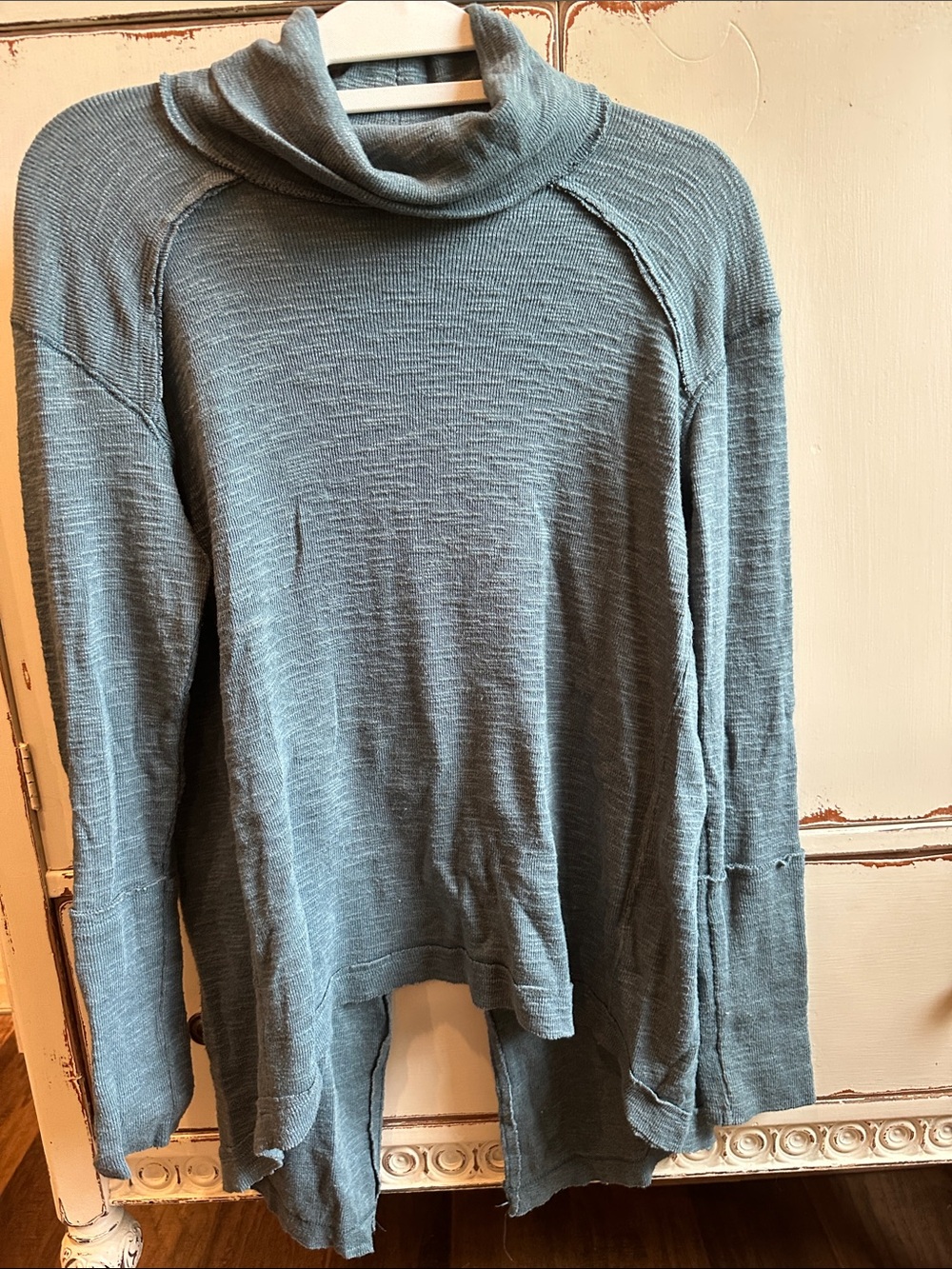 We The Free dusty blue/teal knit sweater